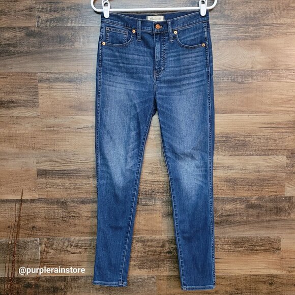 Madewell Jeans 28 Skinny 10" High Rise Danny Wash G7391 Tummy Control Stretch - Picture 1 of 12